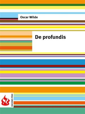 cover image of De profundis (Low cost)